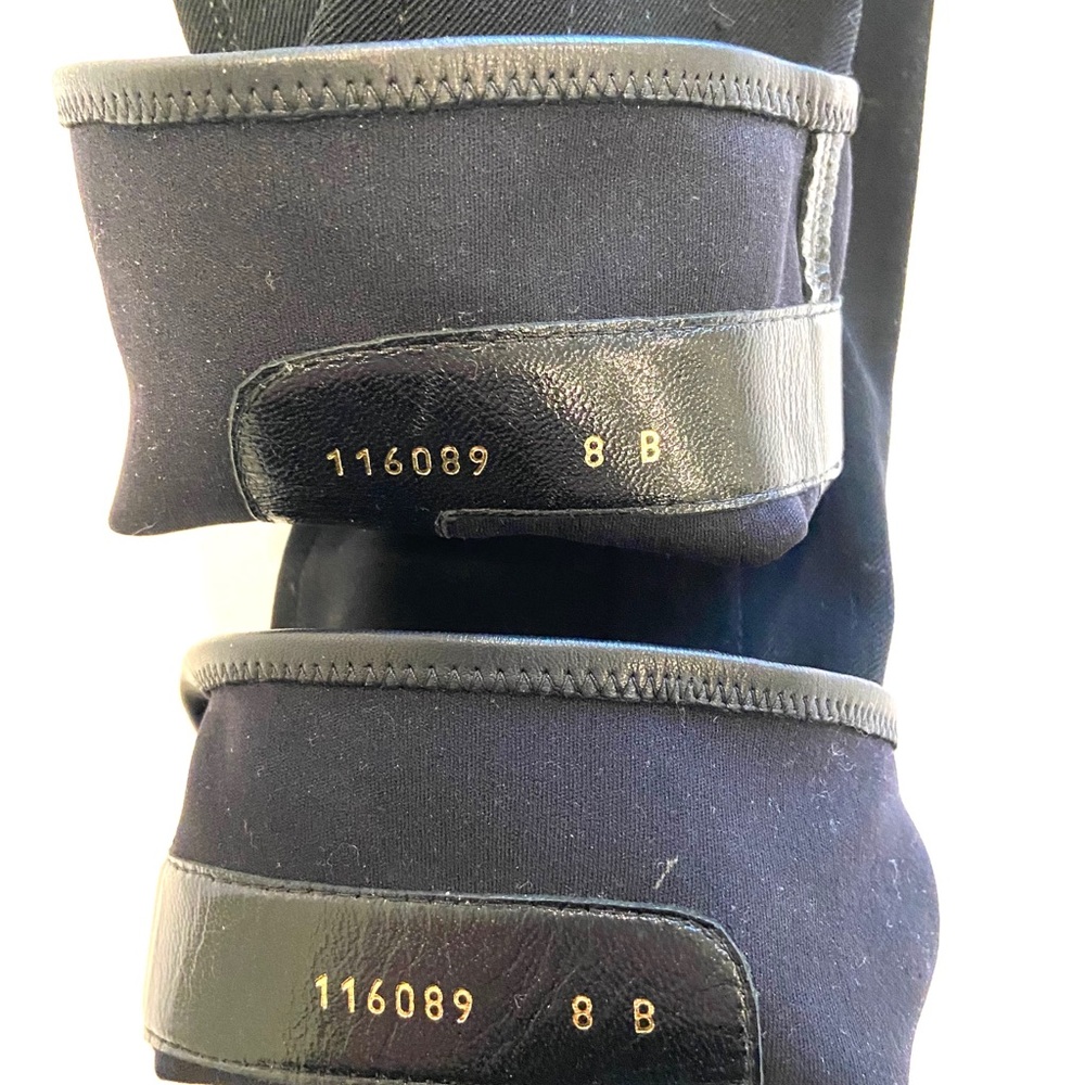 Gucci Web D Ring Black Tall Boots - Stretch - Picture 10 of 16
